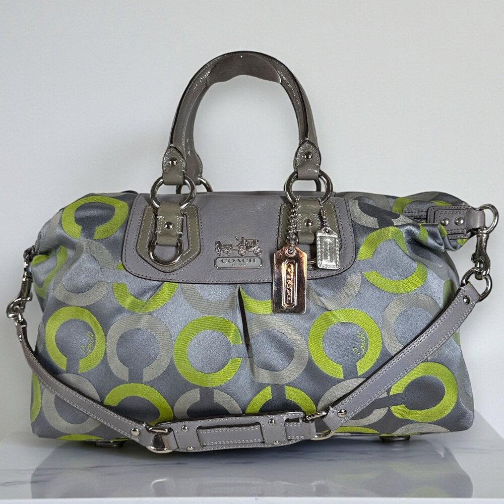 Coach Madison Sabrina Pop Op Art Signature Limited Edition Hobo Satchel - Picture 1 of 16